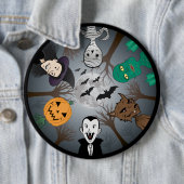 Halloween Monster Ronde Button 6,0 Cm (In situ)