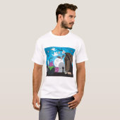 Halloween Monster Scene T-shirt (Voorkant volledig)