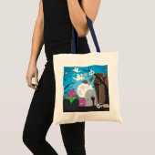 Halloween Monster Scene Tote Bag (Voorkant (product))
