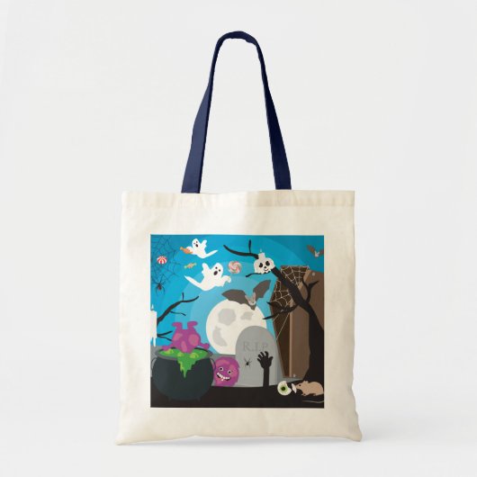 Halloween Monster Scene Tote Bag (Voorkant)