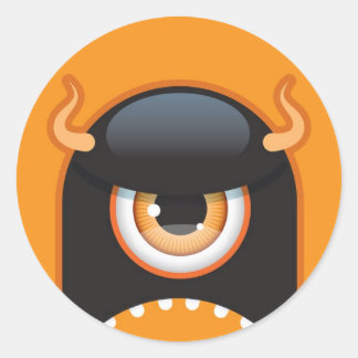Halloween monster sticker