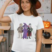 Halloween Monster Teacher Squad Docenten Personeel T-shirt