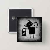 Halloween Monster Trick of Treer Button (Voorkant /achterkant)