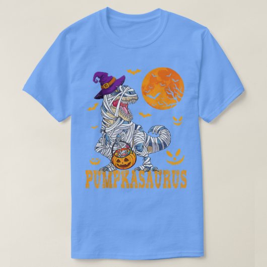 Halloween Monster Truck Mummy Dinosaur Pumpkin Tod T-shirt (Design voorkant)