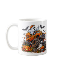 Halloween Monster Truck Pompoen Geest Bestuurder G