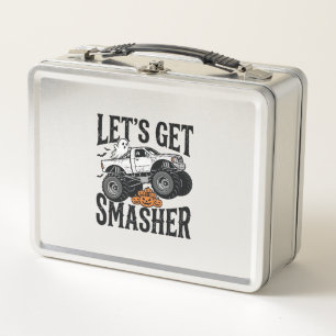 Halloween Monster Truck Smasher Vintage T-shirt De