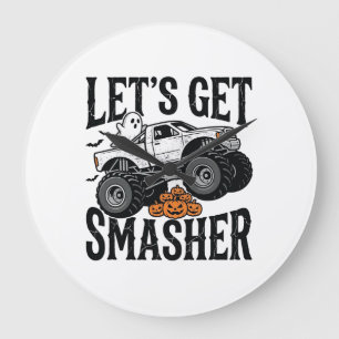 Halloween Monster Truck Smasher Vintage T-shirt De Grote Klok