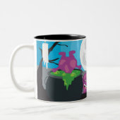 Halloween Monster Tweekleurige Koffiemok (Links)