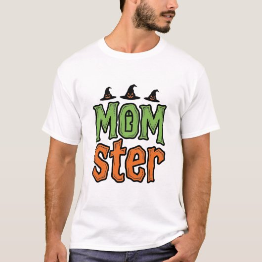Halloween Monster Vintage Moeder Shirt Ontwerp_1 (Voorkant)