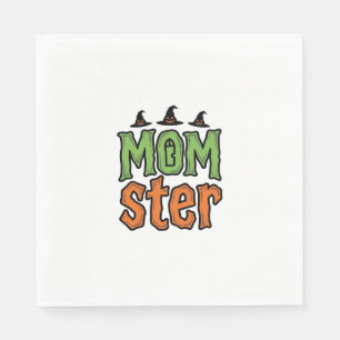 Halloween Monster Vintage Moeder Shirt Ontwerp_1 Servet