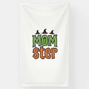 Halloween Monster Vintage Moeder Shirt Ontwerp_1 Spandoek