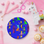 Halloween monster zeemeermin vampier zombie meisje papieren bordje (Feest)