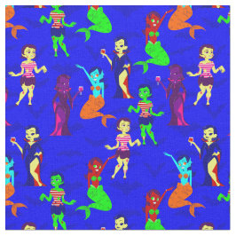 Halloween monster zeemeermin vampier zombie meisje stof