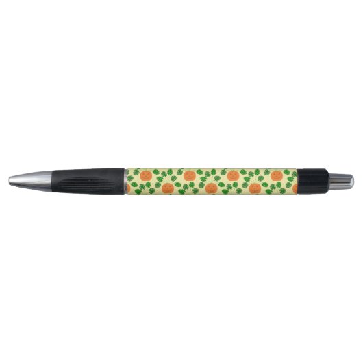 Halloween Monstera Plant in Pumpkin Patterned Pen (Voorkant)