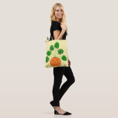 Halloween Monstera Plant in Pumpkin Tote Bag (Op model)