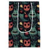 Halloween monsters in het spookbos medium cadeauzakje (Achterkant)