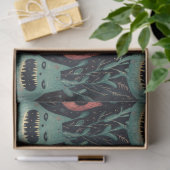 Halloween monsters in het spookbos tissuepapier (Geschenk)
