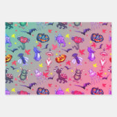 Halloween Monsters Inpakpapier Vel (Voorkant 3)