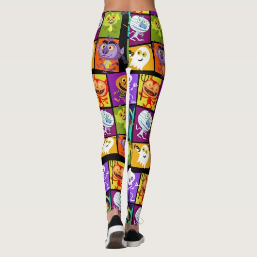 halloween monsters leggings (Achterkant)