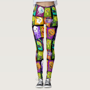 halloween monsters leggings