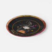 Halloween Monsters Little Witch Papieren Bordje (Gekanteld)