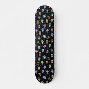 Halloween monsters maken eng grappige gezichten persoonlijk skateboard