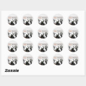 Halloween Monsters Monster Bash Feestje Kostuum Ronde Sticker (Vel)