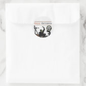 Halloween Monsters Monster Bash Feestje Kostuum Ronde Sticker (Tas)