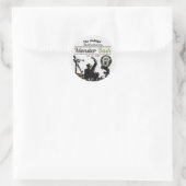 Halloween Monsters Monster Bash Kostuum Feestje Ronde Sticker (Tas)