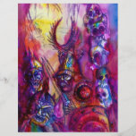 HALLOWEEN MONSTERS/ORK WAR Fantasy<br><div class="desc">Geweldige eikels,  goblin krijgers met schedels in de nacht. Levendige kleuren in donkerpaars,  rood,  geel,  violet,  fuchsie,  roze. Waterverf schilderij 2009 ,  Tekening door Alessandro Lumini ,  kleuren door Bulgan Lumini</div>