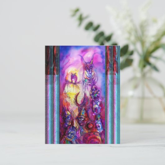 HALLOWEEN MONSTERS/ORK WAR Fantasy Briefkaart (Staand voorkant)