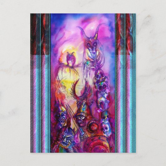 HALLOWEEN MONSTERS/ORK WAR Fantasy Briefkaart (Voorkant)