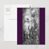 HALLOWEEN MONSTERS/ORK WAR Fantasy Briefkaart (Voorkant / Achterkant)