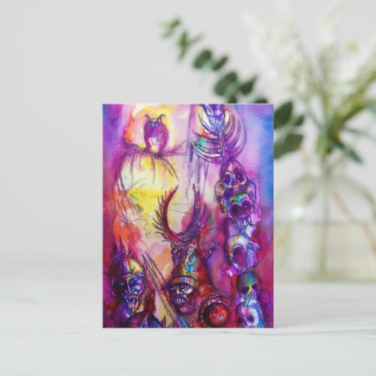 HALLOWEEN MONSTERS/ORK WAR Fantasy Briefkaart (Staand voorkant)