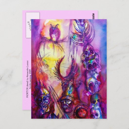 HALLOWEEN MONSTERS/ORK WAR Fantasy Briefkaart (Voorkant / Achterkant)