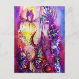 HALLOWEEN MONSTERS/ORK WAR Fantasy Briefkaart