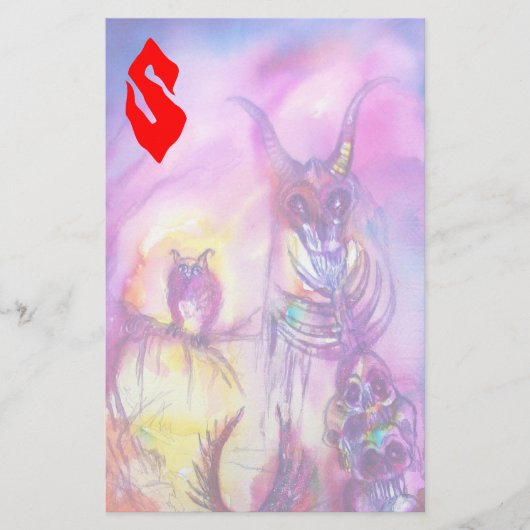 HALLOWEEN MONSTERS/ORK WAR Fantasy Briefpapier (Voorkant)