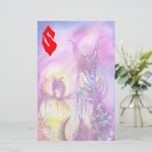 HALLOWEEN MONSTERS/ORK WAR Fantasy Briefpapier (Staand voorkant)