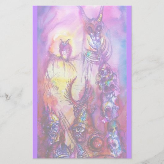 HALLOWEEN MONSTERS/ORK WAR Fantasy Briefpapier (Voorkant)