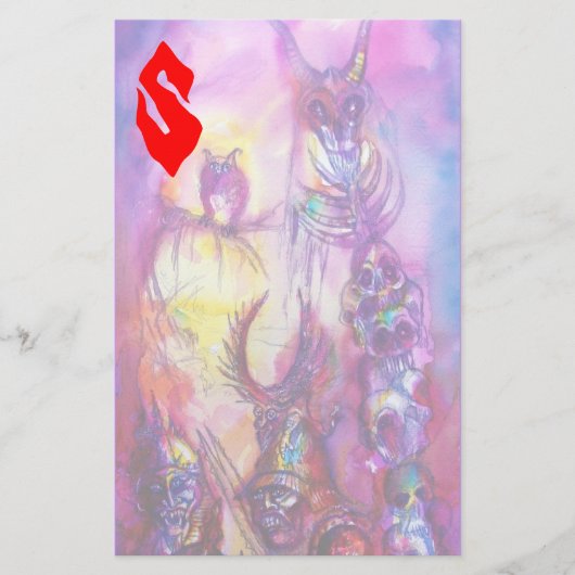 HALLOWEEN MONSTERS/ORK WAR Fantasy Briefpapier (Voorkant)