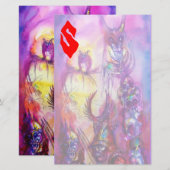 HALLOWEEN MONSTERS/ORK WAR Fantasy Briefpapier (Voorkant / Achterkant)