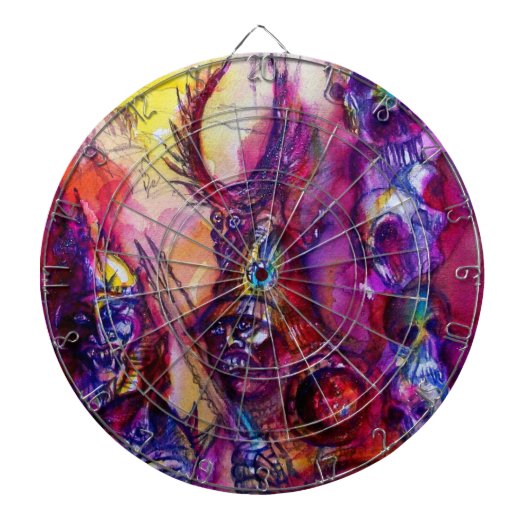 HALLOWEEN MONSTERS/ORK WAR Fantasy Dartbord (Voorkant)