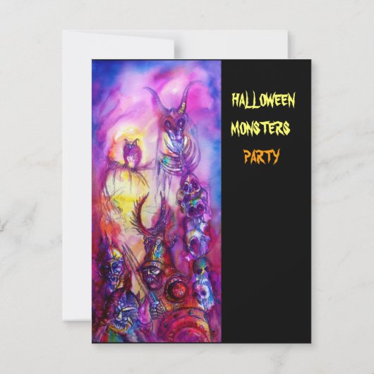 HALLOWEEN MONSTERS/ORK WAR Fantasy Kaart (Achterkant)