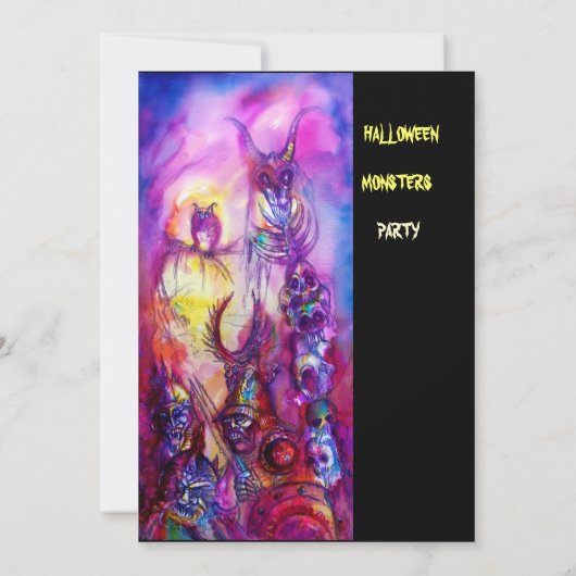 HALLOWEEN MONSTERS/ORK WAR Fantasy Kaart (Achterkant)