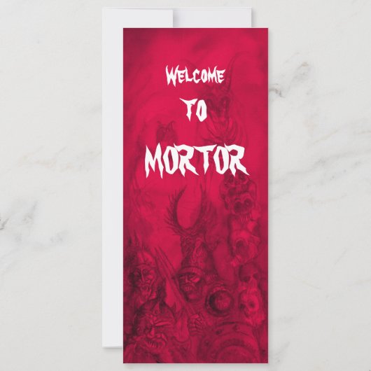 HALLOWEEN MONSTERS/ORK WAR Fantasy Kaart (Achterkant)