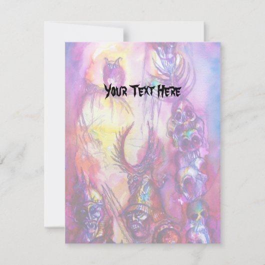 HALLOWEEN MONSTERS/ORK WAR Fantasy Kaart (Voorkant)