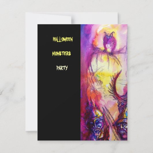 HALLOWEEN MONSTERS/ORK WAR Fantasy Kaart (Achterkant)