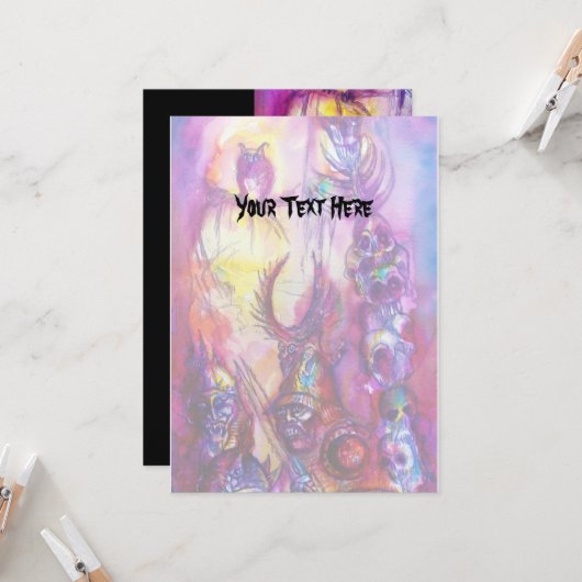 HALLOWEEN MONSTERS/ORK WAR Fantasy Kaart (Voorkant / Achterkant in situ)