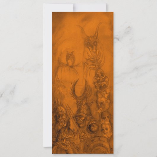 HALLOWEEN MONSTERS/ORK WAR Fantasy Kaart (Achterkant)