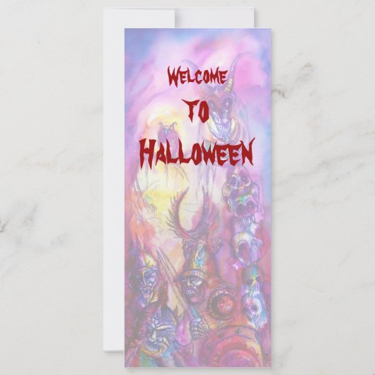 HALLOWEEN MONSTERS/ORK WAR Fantasy Kaart (Achterkant)